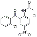 2-chloro-2'-chloroacetylamido-5'-nitrobenzophenone Struktur