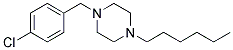 1-(4-Chlorobezyl)-4-Hexylpiperazine Struktur