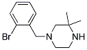 1-(2-Bromobenzyl)-3,3-Dimethylpiperazine Struktur