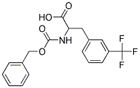 2-{[(benzyloxy)carbonyl]amino}-3-[3-(trifluoromethyl)phenyl]propanoic acid Struktur