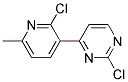 2-Chloro-4-(2-chloro-6-methyl-pyridin-3-yl)-pyrimidine Struktur