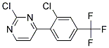 2-Chloro-4-(2-chloro-4-trifluoromethyl-phenyl)-pyrimidine Struktur