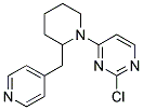 2-chloro-4-[2-(pyridin-4-ylmethyl)piperidin-1-yl]pyrimidine Struktur