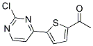 1-[5-(2-Chloro-pyrimidin-4-yl)-thiophen-2-yl]-ethanone Struktur