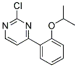 2-Chloro-4-(2-isopropoxy-phenyl)-pyrimidine Struktur