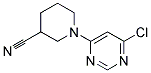 1-(6-Chloro-pyrimidin-4-yl)-piperidine-3-carbonitrile Struktur