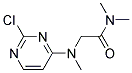 2-[(2-chloropyrimidin-4-yl)(methyl)amino]-N,N-dimethylacetamide Struktur