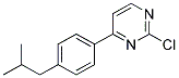 2-Chloro-4-(4-isobutyl-phenyl)-pyrimidine Struktur