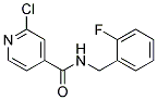 2-Chloro-N-(2-fluoro-benzyl)-isonicotinamide Struktur