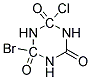 2-BROMO-4-CHLOROISOCYANURIC ACID Struktur