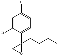 2-(2,4-Dichlorophenyl)-2-n-butyl oxirane Struktur