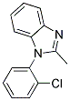 1-(2-Chlorophenyl)-2-methylbenzimidazole Struktur