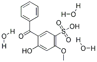 2-Hydroxy-4-methoxy-5-sulfobenzophenone trihydrate Struktur