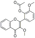 2-(2-ACETOXY-3-METHOXYPHENYL)-3-METHOXY-4H-CHROMEN-4-ONE Struktur