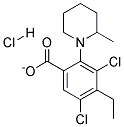 2-(2-METHYLPIPERIDINO)ETHYL3,5-DICHLOROBENZOATEHYDROCHLORIDE Struktur