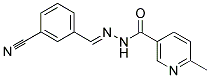 2'-(3-CYANOBENZYLIDENE)-6-METHYLNICOTINOHYDRAZIDE Struktur