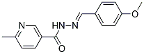 2'-(4-METHOXYBENZYLIDENE)-6-METHYLNICOTINOHYDRAZIDE Struktur