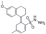 2'-(6-METHOXY-3,4-DIHYDRO-1(2H)-NAPHTHYLIDENE)-P-TOLUENESULFONOHYDRAZIDE Struktur