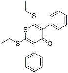 2,6-BIS(ETHYLTHIO)-3,5-DIPHENYL-4H-THIIN-4-ONE Struktur