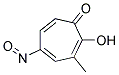 2-HYDROXY-3-METHYL-5-NITROSO-2,4,6-CYCLOHEPTATRIEN-1-ONE Struktur