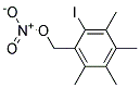 2-IODO-3,4,5,6-TETRAMETHYLBENZYLNITRATE Struktur