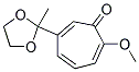 2-METHOXY-6-(2-METHYL-1,3-DIOXOLAN-2-YL)-2,4,6-CYCLOHEPTATRIEN-1-ONE Struktur