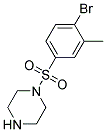 1-(4-Bromo-3-methyl-benzenesulfonyl)-piperazine Struktur