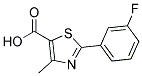 2-(3-Fluorophenyl)-4-methylthiazole-5-carboxylicacid Struktur