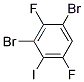 2,4-Dibromo-3,6-difluoroiodobenzene Struktur