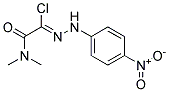 2-Chloro-N,N-dimethyl-2-[2-(4-nitrophenyl)hydrazono]acetamide Struktur