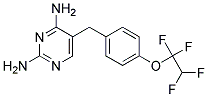 2,4-Diamino-5-[4-(1,1,2,2-tetrafluoroethoxy)benzyl]pyrimidine Struktur