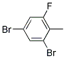 2,4-Dibromo-6-fluorotoluene Struktur