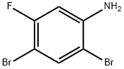 2,4-Dibromo-5-fluoroaniline Struktur