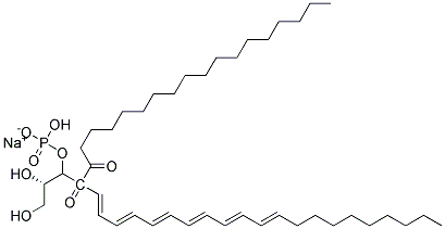 1-STEAROYL-2-DOCOSAHEXAENOYL-SN-GLYCERO-3-PHOSPHATE (MONOSODIUM SALT) Struktur