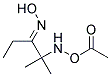 2-HYDROXYAMINO-2-METHYL-3-PENTANONE OXIME ACETATE Struktur