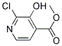 2-CHLORO-3-HYDROXY-4-PYRIDINECARBOXYLIC ACID METHYL ESTER Struktur