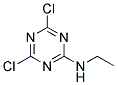 2,4-DICHLORO-6-ETHYLAMINO-1,3,5-TRIMAZINE Struktur