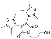 2,3-BIS(2,4,5-TRIMETHYL-3-THIENYL)-N-HYDROXYL-PROPYL MALEIC IMIDE Struktur