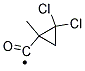 2,2-DICHLORO-1-METHYL-CYCLOPROPANECARBONYL Struktur