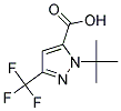 1-TERT-BUTYL-3-(TRIFLUOROMETHYL)-1H-PYRAZOLE-5-CARBOXYLIC ACID Struktur