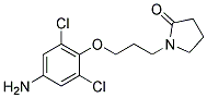 1-(3-(4-AMINO-2,6-DICHLOROPHENOXY)PROPYL)PYRROLIDIN-2-ONE Struktur