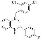 1-(2,4-DICHLOROBENZYL)-3-(4-FLUOROPHENYL)-1,2,3,4-TETRAHYDROQUINOXALINE Struktur