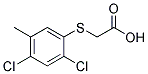 (2,4-DICHLORO-5-METHYLPHENYLTHIO)ACETIC ACID Struktur