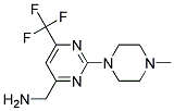 (2-(4-Methylpiperazin-1-yl)-6-(trifluoromethyl)pyrimidin-4-yl)methanamine Struktur