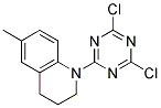 1-(4,6-DICHLORO-1,3,5-TRIAZIN-2-YL)-6-METHYL-1,2,3,4-TETRAHYDROQUINOLINE, TECH Struktur