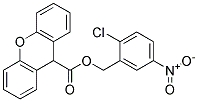 2-CHLORO-5-NITROBENZYL 9H-XANTHENE-9-CARBOXYLATE, TECH Struktur