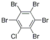 1,2,3,4,5-PENTABROMO-6-CHLOROBENZENE, TECH Struktur