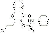 2-(2-CHLOROETHYL)-4-OXO-3,4-DIHYDRO-2H-1,3-BENZOXAZIN-3-YL N-PHENYLCARBAMATE, TECH Struktur