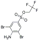 2,2,2-TRIFLUOROETHYL 4-AMINO-3,5-DIBROMOBENZENE-1-SULFONATE, TECH Struktur