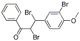 2,3-DIBROMO-3-(3-BROMO-4-METHOXYPHENYL)-1-PHENYLPROPAN-1-ONE, TECH Struktur